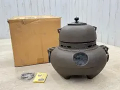 ★中古品★茶道具　置炉　釜　五徳　釜環セット（箱無し） ☆中古品☆茶道具 置炉 釜 五徳 釜環セット（箱無し） - メルカリ