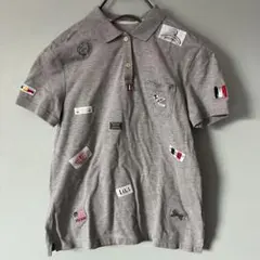 Mademoiselle NON NON ワッペン　鹿の子ポロシャツ 日本製のサムネイル