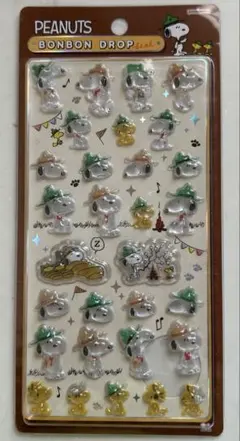 【正規品】ボンボンドロップシール　スヌーピー　ブラウン　キャンプ　アウトドア