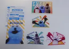 パペットスンスン　ダイカットステッカー　ガチャのサムネイル