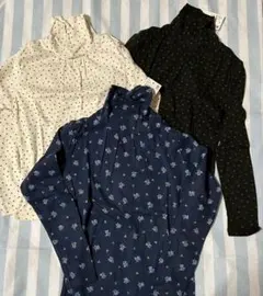 UNIQLO KIDS ユニクロキッズ 長袖Tシャツ 3点セット② 130