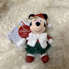 ディズニークリスマス　2025 ミニー　ぬいぐるみバッジ
