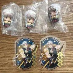 鬼滅の刃 宇髄天元　　まちぼうけ　ダイカットクリアステッカー 5点セット