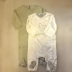 即日発送！美品✨NEXTbabyの足つきカバーオール　女の子70cm