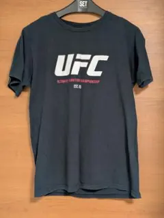 【Reebok】UFC オフィシャル ロゴ Tシャツ ブラック Lサイズ 格闘技