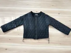 denicher ブラック キルティングジャケット　ブルゾン