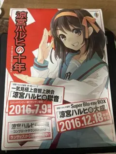 保管品】涼宮ハルヒの消失カレンダー&ポスター&平野綾ポスター 計4点