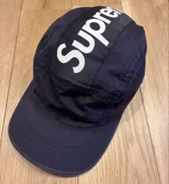 Supreme top panel capネイビーキャップ ロゴ入り