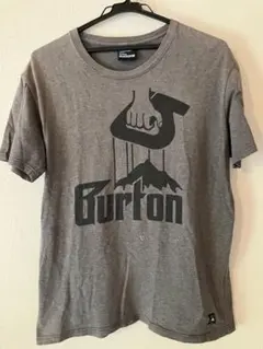 Burton グレー Tシャツ 濃いグレーMedium ⭕️レアデザインのサムネイル