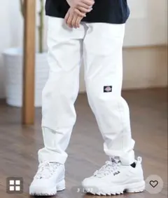 Dickies ムラサキスポーツ別注ダブルニーワークパンツ　ホワイト　スケボー