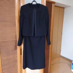 喪服11AR ブラックワンピーススーツ