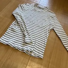 UNIQLO リブ 長袖 カットソー ボーダー L
