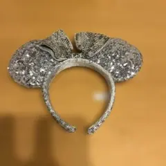 シルバー ミッキー耳 カチューシャ