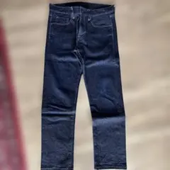 UNIQLO JEANS ダークブルー ストレートデニム