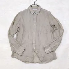 【美品】ジャーナルスタンダード　リネン100%　長袖シャツ　ベージュ