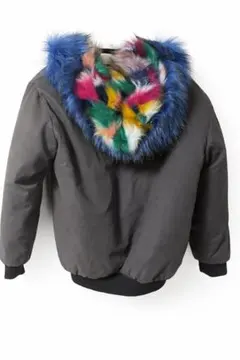 オ*ル様 韓国　ジャンバー　ファーコート　カラフルコート　MA-1