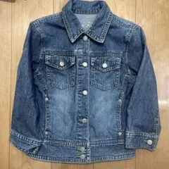 デニムジャケット ボタン付き