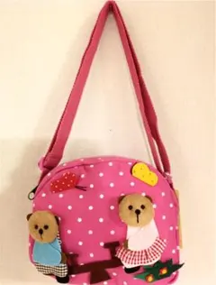 キッズ用 ショルダーバッグ 新品 ローズピンク 送料込み