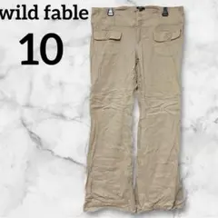 レア✨wild fable 【10】 ベージュ ワークパンツ　ポケット付　秋服