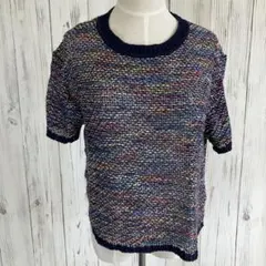 カージュ シップス ＊ 総柄 メッシュ 半袖 シアーニットのサムネイル