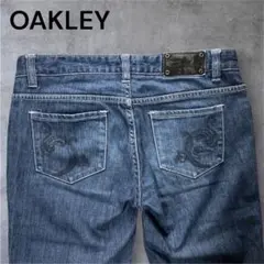00s archive OAKLEY ロゴ刺繍ストレートデニム Y2K - メルカリ