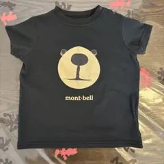 mont-bell クマ顔プリント Tシャツ 黒