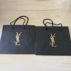 YSL ショップ袋 黒 小サイズ2点セット