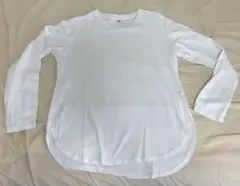UNIQLO ホワイト M コットン 長袖Tシャツ
