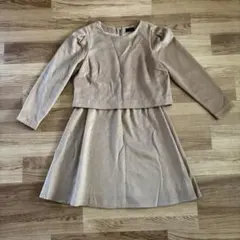 apart by lowrys ベージュ長袖ワンピース