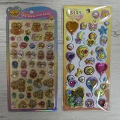 新品 なっとうちゃんうるちゅるPOPSEAL ぷくキラ 2点セット！