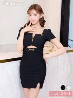 DAZZY ブラック タイトミニドレス