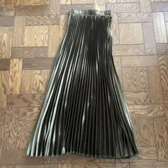 fifth オリーブグリーン プリーツロングスカート