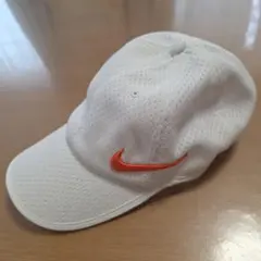 NIKE メッシュキャップ ホワイト オレンジロゴのサムネイル