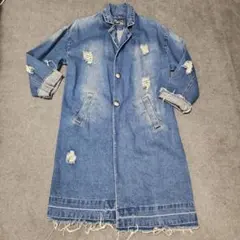 デニムロングコートM