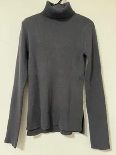 【最終値下げ】Apuweiser-riche ラメリブタートルネックニット