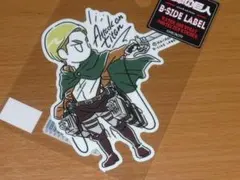 エルヴィン デフォルメ 進撃の巨人 ステッカー B-SIDE LABEL