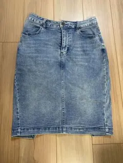 ROYAL PARTY デニムタイトスカート バックスリット