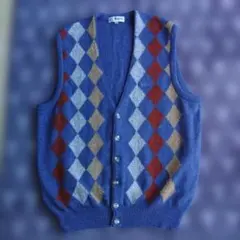 Lakeland アーガイルニットベスト (3L)