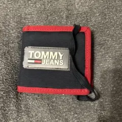 TOMMY JEANS 二つ折り財布 ネイビー/レッド