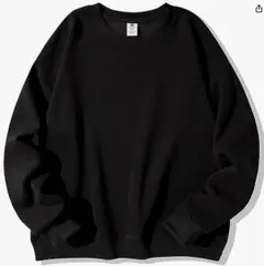 黒 クルーネックスウェット