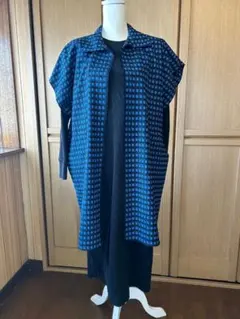 着物 リメイク 襟付きジレ