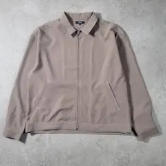 【BEAMS HEART】ビームスハート ジップブルゾン S グレージュ系