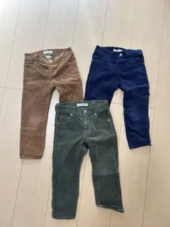 GYMBOREEE 3T コーデュロイパンツ　3本セット