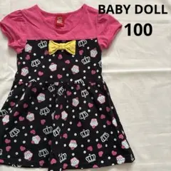 BABY DOLL カップケーキ柄 半袖ワンピース 100cmのサムネイル
