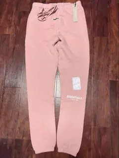 fog essentials スウェットパンツ反射フォント　ピンク裏起毛