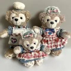 ダッフィー　シェリーメイ　ぬいぐるみバッジ　2014バレンタイン　タグなし