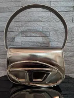 DIESEL カウレザー ショルダーバッグ 1DR ブロンズ