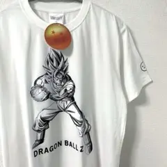 新品　ドラゴンボールTシャツ　サイヤ人　カメハメハ　ホワイト　Lのサムネイル