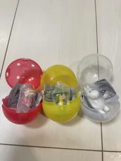 ムーミン つまんでつなげてマスコット　3個セット　ガチャ