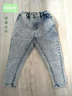 branshes ガーデナーデニムテーパードパンツ120cm　ブランシェス